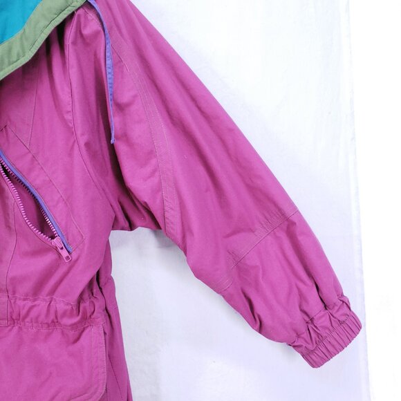 Vintage London Fog Thinsulate Multicolor Colorful Winter Ski Puffer Jacket Med - Picture 11 of 16